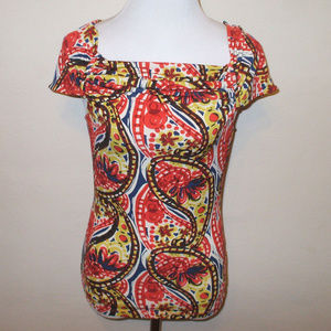 Nine West Bold Paisley Top Shirt